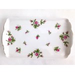 Dekoratives Set aus Milchkännchen, Zuckerdose und Tablett von Royal Canterbury, Modell Spring Flower (Pink)