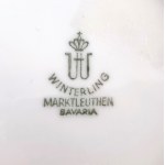 Ozdobna porcelanowa filiżanka ze spodkiem marki Winterling, Bawaria, Niemcy