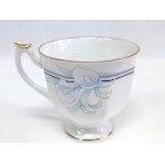Porcelain cup with saucer by Rosina Denise, United Kingdom