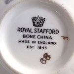 Porcelanowa filiżanka ze spodkiem marki Royal Stafford, Anglia