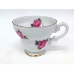 Porcelanowy komplet sześciu filiżanek do kawy/espresso z spodeczkami Cherry Blossom, Japonia
