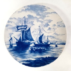 Porcelanowy ozdobny talerz Villeroy & Boch, Niemcy, koniec XIX - pocz. XX w. (?)