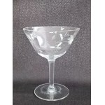 Sada tří dekorativních sklenic na koktejly / martini