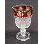 Súprava štyroch dekoratívnych pohárov na víno