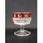 Set of decorative sherry / port glasses