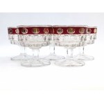 Sada dekoratívnych pohárov na víno sherry/portské
