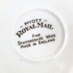 Porcelanowa filiżanka ze spodkiem marki Myott - Royal Mail - Fine Staffordshire Ware, Wielka Brytania