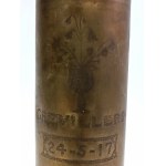 Trench art: Vase made from an artillery shell casing, 1917