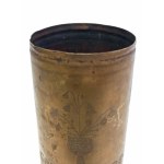 Trench art: Vase made from an artillery shell casing, 1917