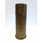 Trench art: Vase made from an artillery shell casing, 1917