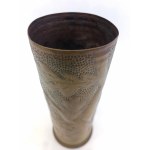 Trench art: Vase made from an artillery shell casing, 1917