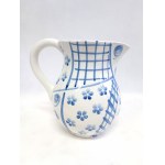 Decorative faience jug, hand-painted, Italy