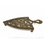 Decorated brass iron stand