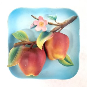 Keramischer Wandschmuck (Apfel)