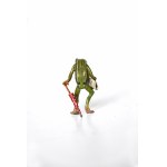 Karl Kouba, Frog with newspaper and umbrella (Viennese bronze), late 19th century-early 20th century.
