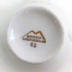 Zestaw porcelanowych filiżanek ze spodkami marki Bavaria Edelporzellan, Bawaria, Niemcy, (3 szt.)