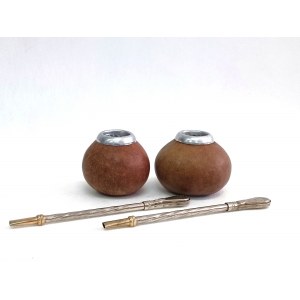 Yerba-Mate-Set (Bombilla + Kalebasse x 2)