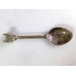 Set of 36 collectible spoons in glass case, USA