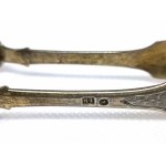 Silver-plated sugar tongs, second half of 19th century-early 20th century.