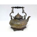 Silver-plated tea pot, Société de Choubersky, France, 19th century.