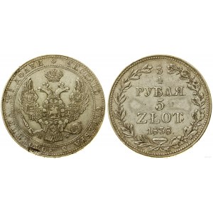 Polska, 3/4 rubla = 5 złotych, 1838 MW, Warszawa
