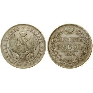 Poland, 1 ruble, 1844 MW, Warsaw