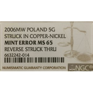 Poland, 5 grosz, 2006, Warsaw