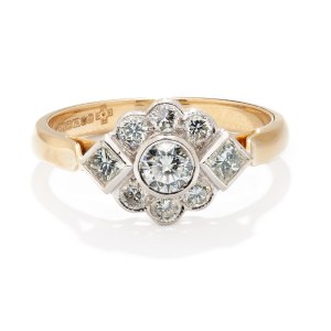 Ring mit Diamanten, 20./20. Jahrhundert.