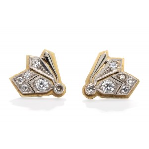 Pair of art déco earrings, 1930s.