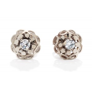Diamond earrings, early 21st century.