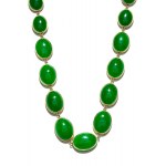 Jade-Halskette, 2. Hälfte 20. Jahrhundert.