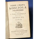 1793 Dzieie Y Prawa Koscioła Polskiego T.1-3