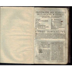 Gdansk Bible, Amsterdam 1660 Apocrypha