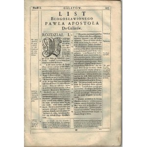 1599 Wujek's Bible - Five Apostolic Epistles