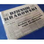 Dziennik Krakowski - september 1939, čísla 1-5