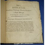 Dziennik rządowy W.M. Krakowa i okręgu, rocznik 1820
