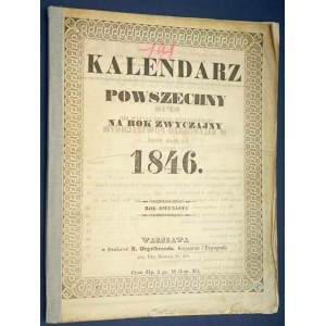 Všeobecný kalendár na rok 1846