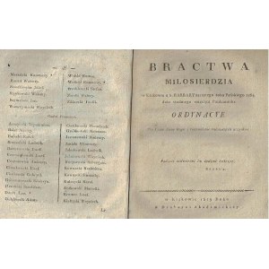 1819 Nariadenia Milosrdného bratstva. (Peter Skarga, Zbožná banka)