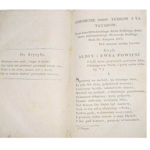 The abolition of 50000 Turks and Tatars by John III Sobieski. Przemyśl 1830