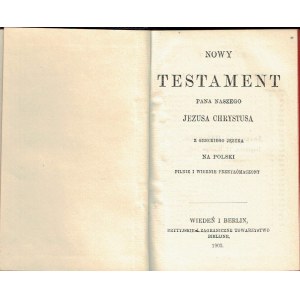 Nowy Testament + Psalmy 1903