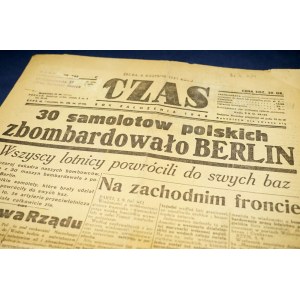 6. září 1939, Čas - 30 letadel bombardovalo Berlín