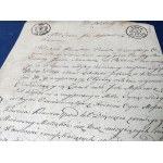 AKT VEDOMOSTI Moszkowicza z Kazimierza 1810 Judaický rukopis