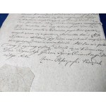 AKT ZNANIA Moszkowicza z Kazimierza 1810 Rękopis Judaica