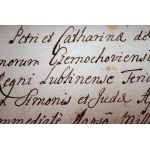 (Poľské pohraničie) 18. storočie LWÓW MANUSCRIPT 1740