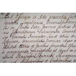 (Poľské pohraničie) 18. storočie LWÓW MANUSCRIPT 1740