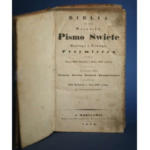 BIBLIA GDAŃSKA - Stary i Nowy Testament 1836