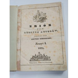 LWOWIANIN - ZBIÓR PISM RÓŻNYCH AUTORÓW Lwów 1835 Zieliński