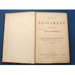 BIBLIA Nowy Testament 1881