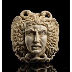 Elephant ivory Medusa - Germany, 18th century