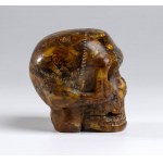 German amber Vanitas with skull - 18th century